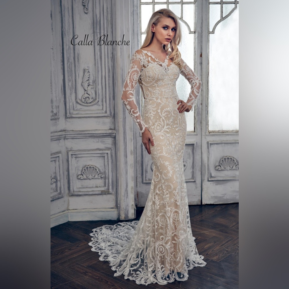 GORGEOUS!!! NWT! “Calla Blanche” Style 17121 Wedding Dress Size 8!